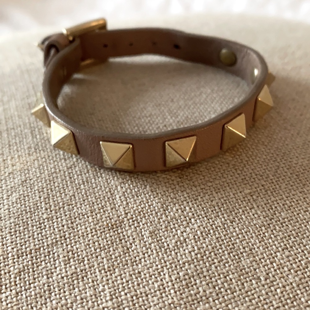 Valentino Studded Leather Bracelet